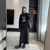 Spring Arrives Early: 2024 A/W Korean High Waist Wool-Blend Slit Midi Skirt