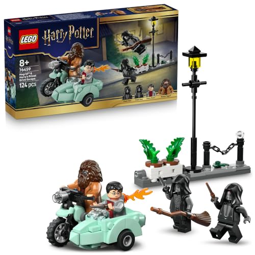 

LEGO Harry Potter Hagrid & Harry s Privet Drive Escape Toy, Birthday Gift, Building Blocks, for Boys and Girls, Ages 8, 9, and 10, Elementary School S