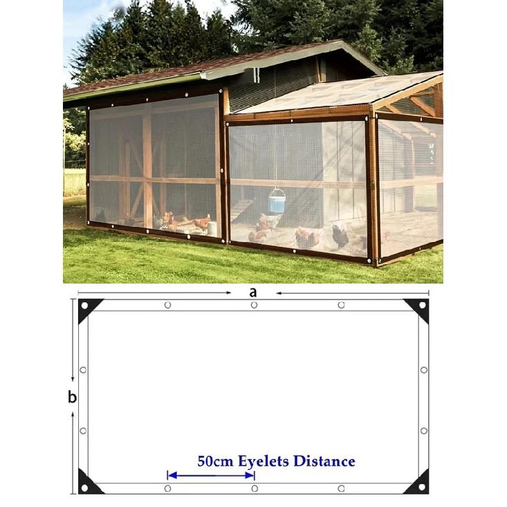 Transparent Plastic Rainproof Film Outdoor Waterproof Tarpaulin Terrace Succulent Plant Insulation Tent Balcony Awning Tarpaulin