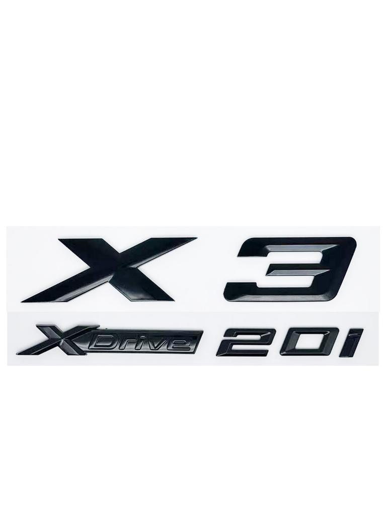 3D ABS Letter Badges for Trunk Emblem Suitable for BMW X3 Models E83 F25 G01 As Well As XDrive 20i 28i 30i 35i 20d 30d SDrive20i Pf2