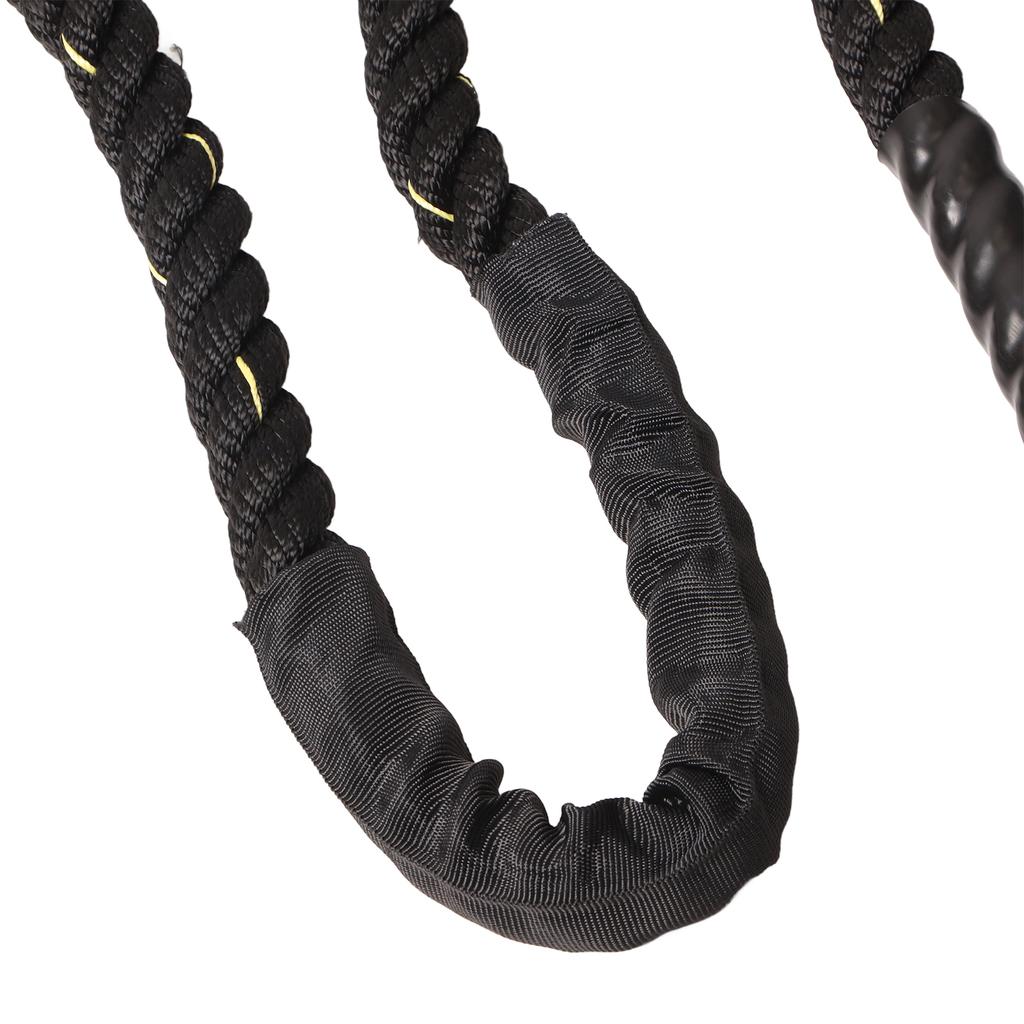 Weighted Jump Ropes 25mmx3m Black Gold Polyester Heavy Skipping Rope for Strength Training Muscle Building