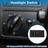 Car Headlight Switches Panel Decoration Sticker Trim Cover 5C3Z11654FAA 15633734 Black Cover Trim