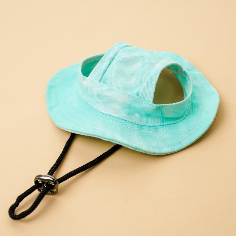 Ombrellino Estivo e Protezione Solare per Cani e Gatti Cappello Anti-perdita per Gatti Fibbia con Cordino Regolabile Cappello da Pescatore Cane Animale Domestico