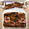 Taz Mania Madness Bedding (1 * duvet cover + 2 * pillowcase, without core) 2D Flat Soft and comfortable Christmas birthday gift Bedding set