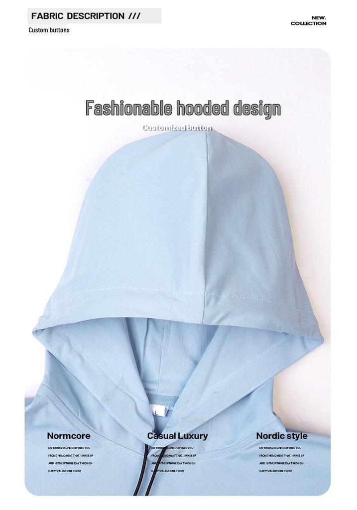 Men's Summer Quick-Drying Short-Sleeve Hooded Sports Top