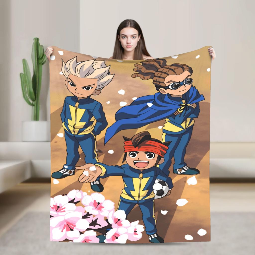 Coperta Anime Axel Blaze Inazuma Eleven Morbida Tendenza Street Peluche Coperta Plaid Per Ragazzo Ragazza Camera da Letto Flanella Copriletto Copri Letto