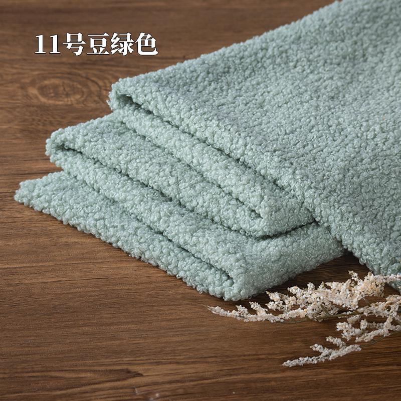 Teddy Plush Fabric Elasticity Soft By The Meter for Toys Pet Nest Cushion Handmade DIY Sewing Faux Lamb Fur Cloth Beige White