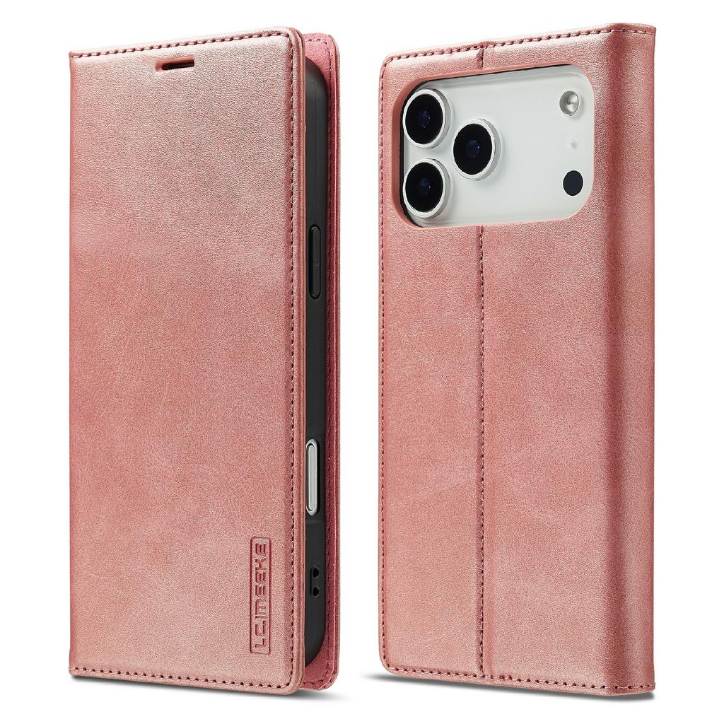 LC.IMEEKE For iPhone 17 Pro Max Case Wallet Microfiber Leather Phone Cover