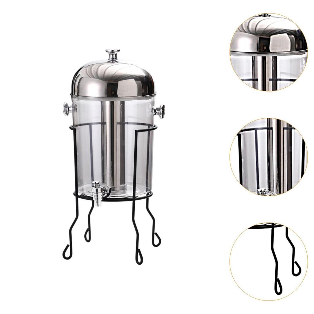 8L Commercial Juice Dispenser with Bracket Multipurpose for Large Gatherings Black
