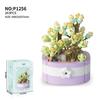 Flower Succulents Building Blocks Everlasting Flower Bonsai Tree Gardens Romantic Bricks DIY Potted Plants Model Kids Kits Toys