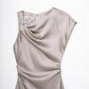 TAOP&ZA Spring/Summer Women's Pleated Asymmetrical Dress 2248748