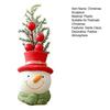 Decorative Christmas Character Sculpture Santa Claus Gnome Bear Design Tabletop Sculpture Christmas Party Decor