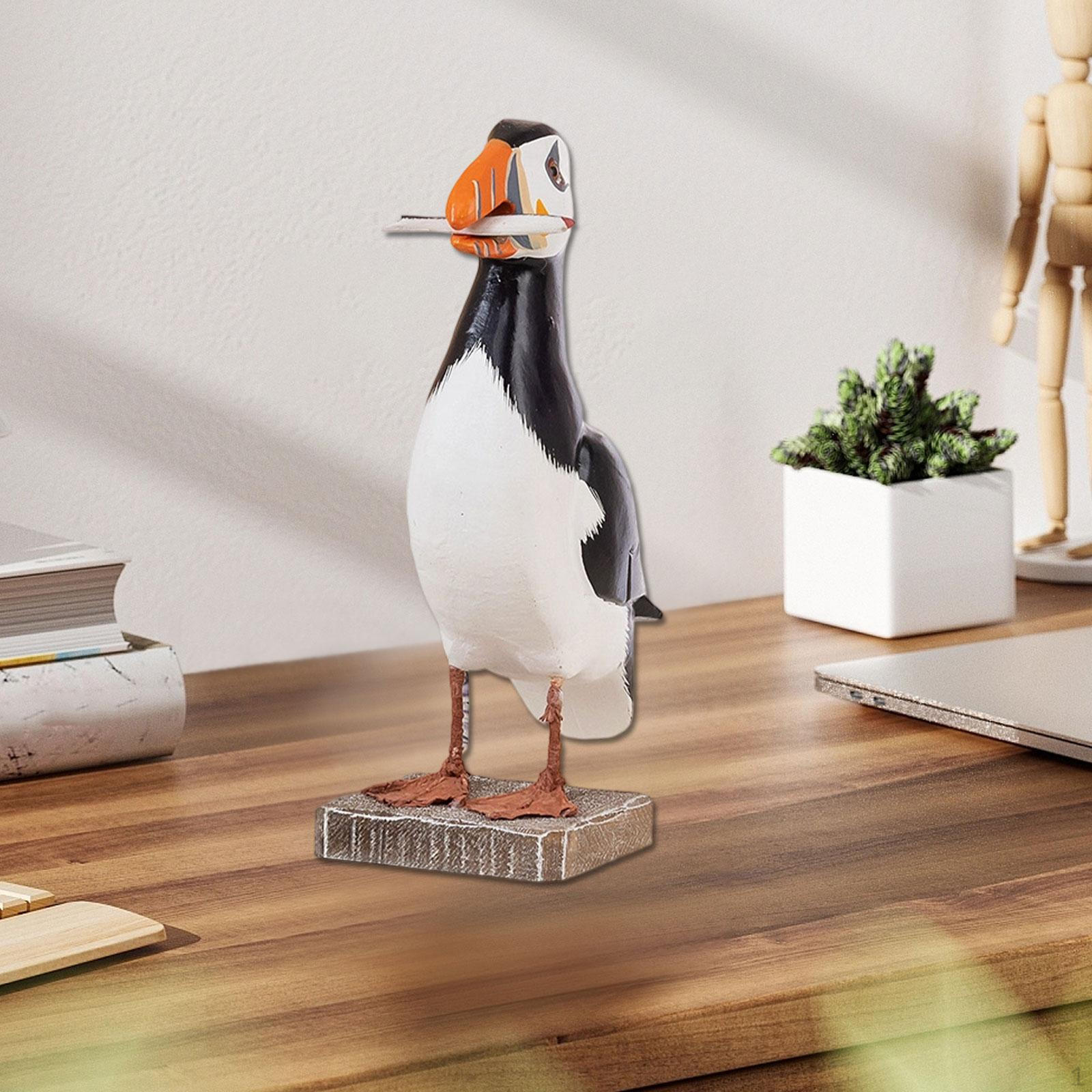 

Статуэтка попугая Домашний декор Фигурка птицы Уникальное настольное украшение Скульптура для подарка на день рождения Офис