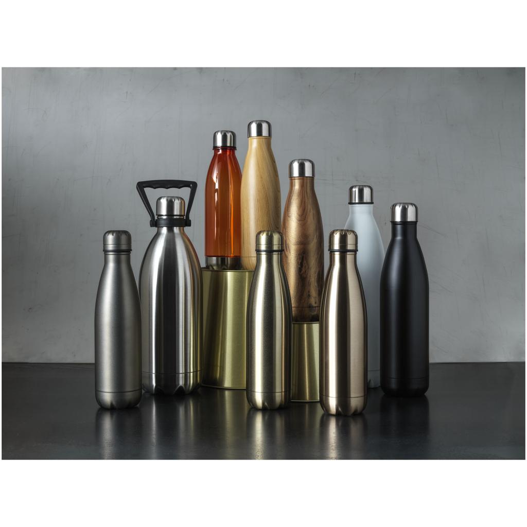 Bottle, Stainless Steel Insulated Vacuum 1L "Cove" Deep Black