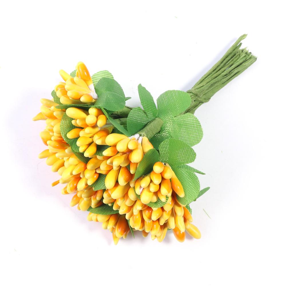 20pcs Bud Stamens Family Garden Handmade Artificial Bouquet Wedding Merry Christmas Decoration DIY Pearl Craft Fake Flowers
