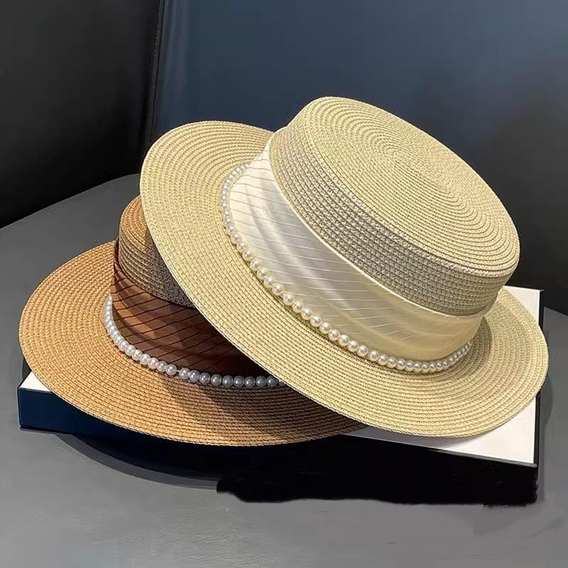 Fashion Unisex Wide Brim Fedora Hat Panama Cowboy Style Outdoor Travel Casual Beach Sun Hat with Ribbon