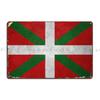 Flag Of Basque Country Metal Sign Wall Decor Wall Mural Kitchen Cave Designs Tin Sign Poster