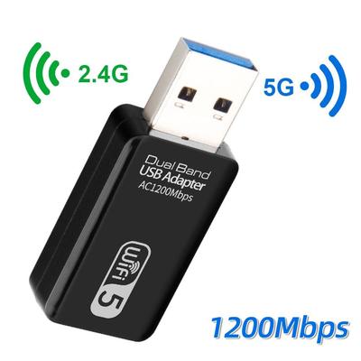 1200Mbps 5Ghz USB Wifi Adapter USB 3.0 Wi-fi Network Receiver Wi Fi Antenna Dual Band 2.4G&5G Wifi Dongle Ethernet Module For PC Laptop