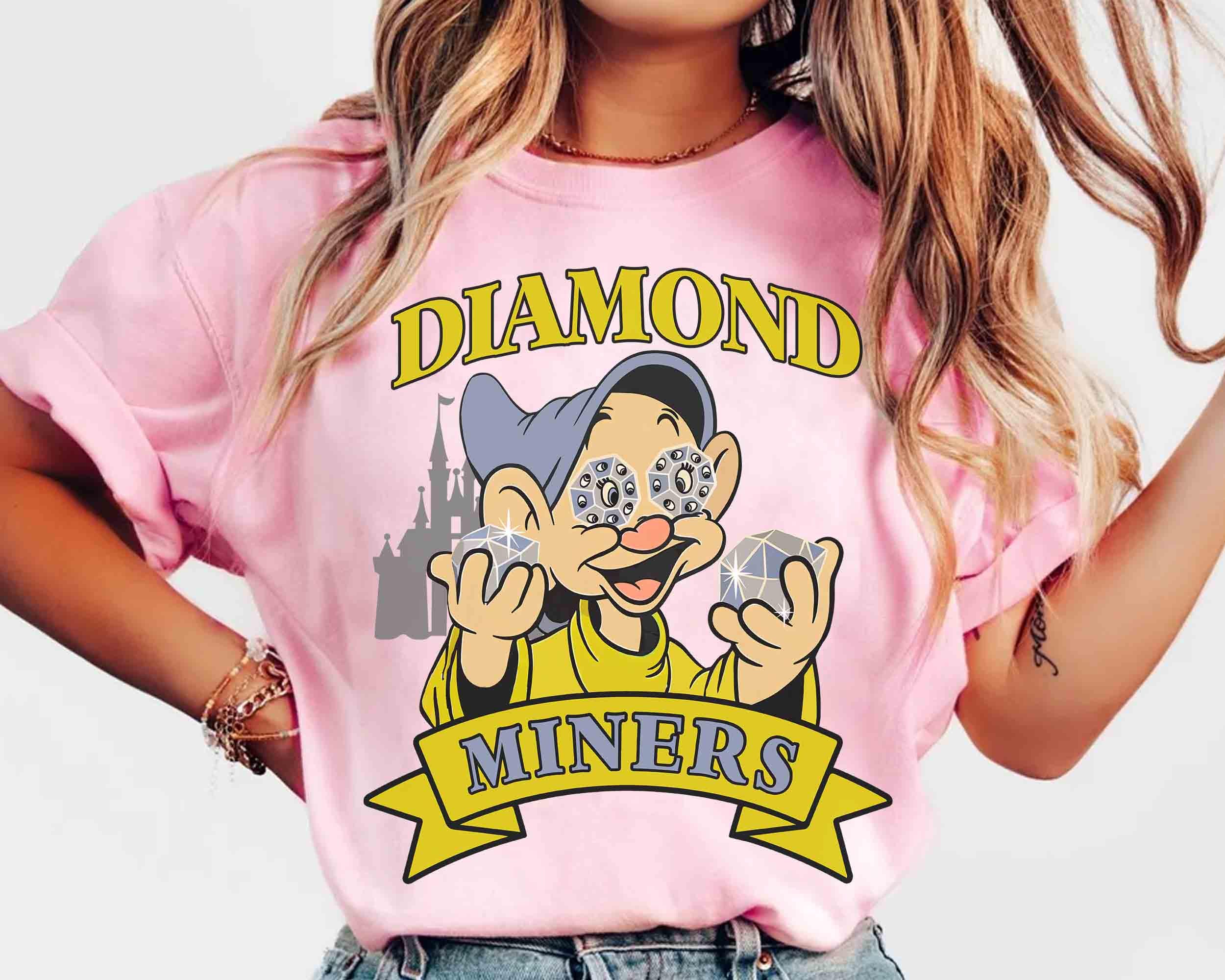 Retro Dopey Dwarfs Diamond Eyes Shirt Disney Snow White And Seven Dwarfs Movie Tee Disneyland Family Matching Trip S