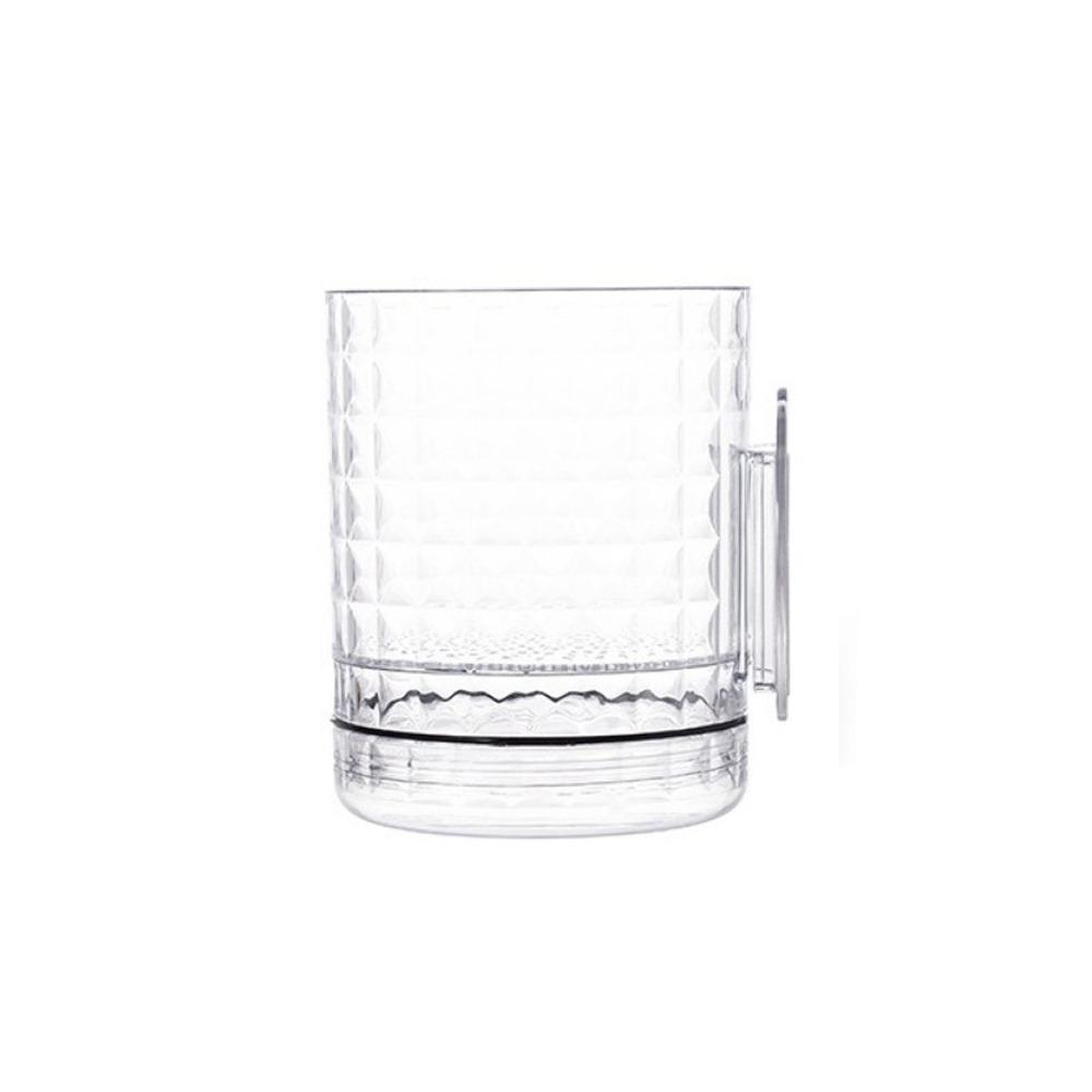 Plastic Hydroponic Wall Planter Self-Adhesive Double Layer Hanging Flower Pot Space Saving Decorative Wall Mounted Planter