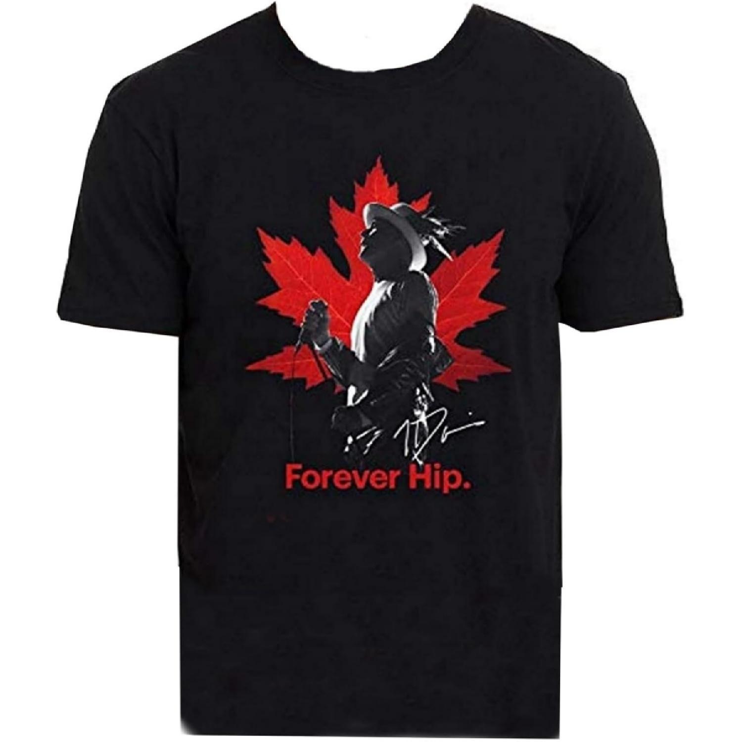 GORD Downie Tribute Певец Tragically Hip Навсегда Hip Футболка Мужская С Круглым Вырезом Футболка Модные Топы Черный S