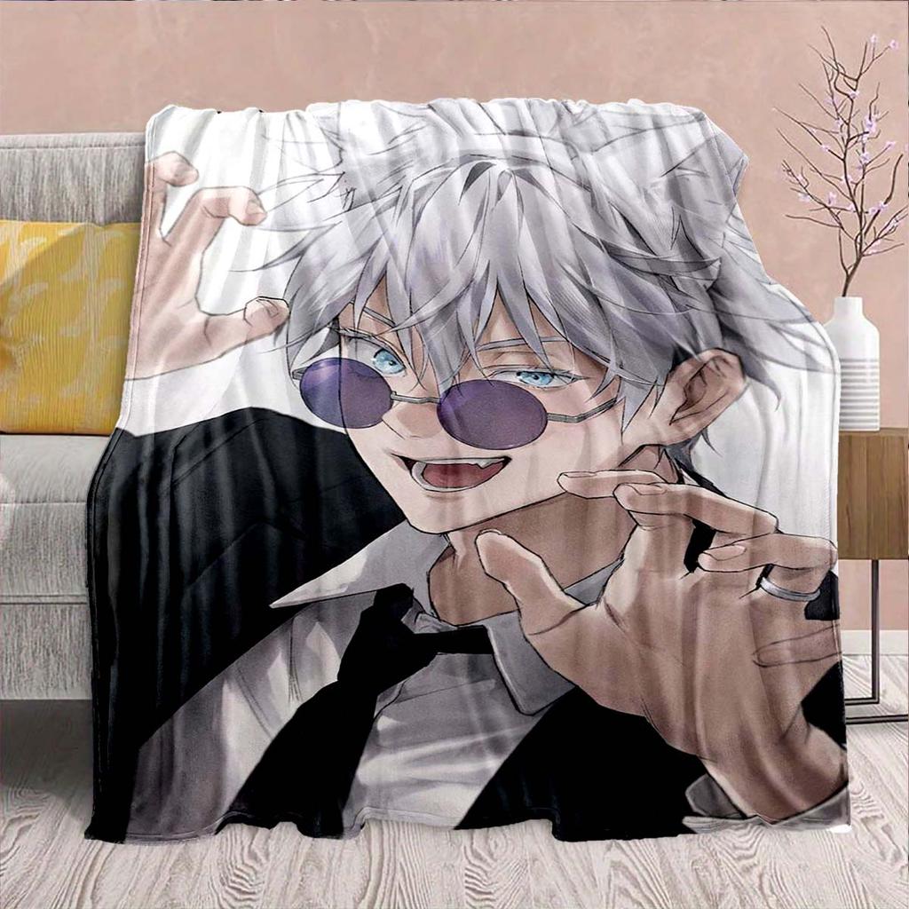 Jujutsu Kaisen Flannel Stylish Blanket Soft Warm Cozy Throw Lightweight Sofa Bed Decor -QJY