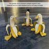 Creative Art-Banana Duck Statue Peeled Banana Duck Art Garden Decor Ornament