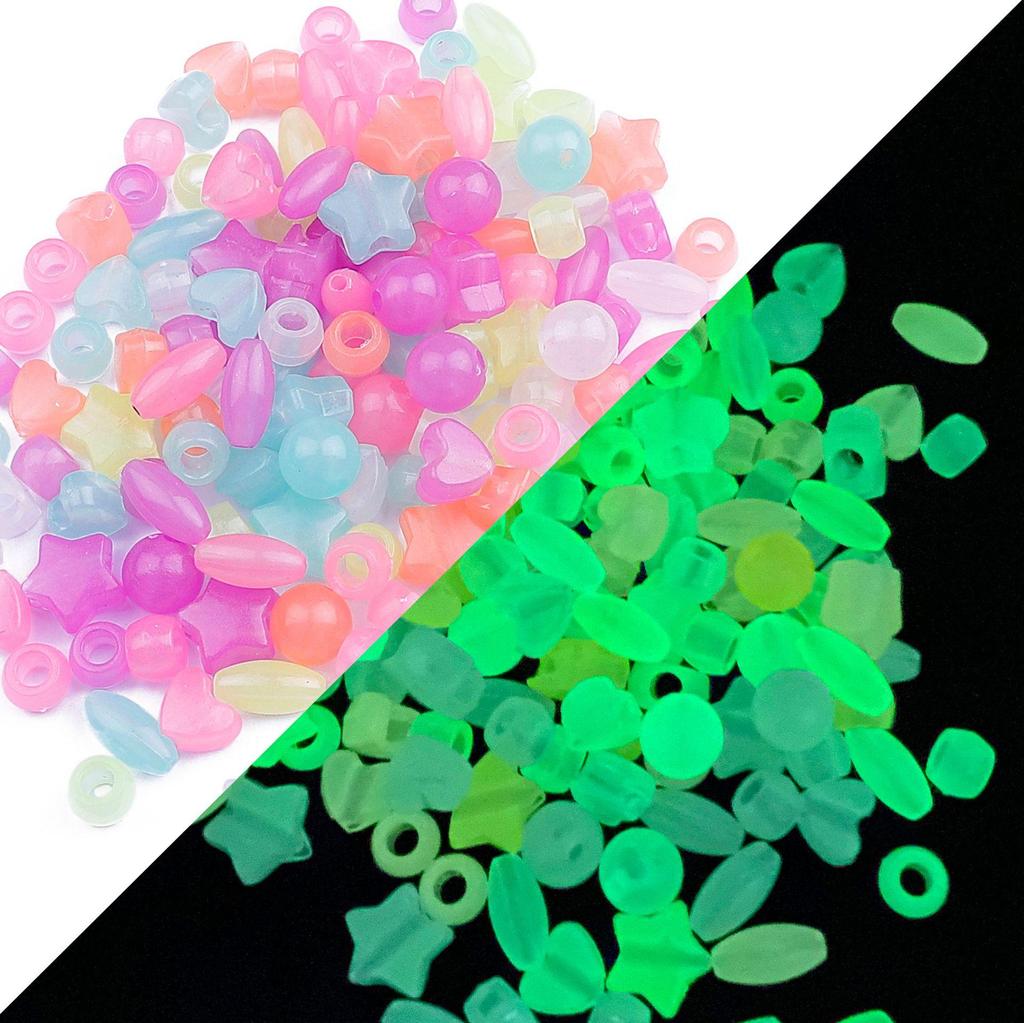 Colorful Large-Hole Acrylic Rice Beads for DIY Jewelry Making