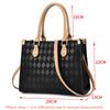 2025 New Fashion Commuter Rhombic Handbag Leisure Solid Color Large-capacity Versatile Ladies Shoulder Bag Crossbody Bag