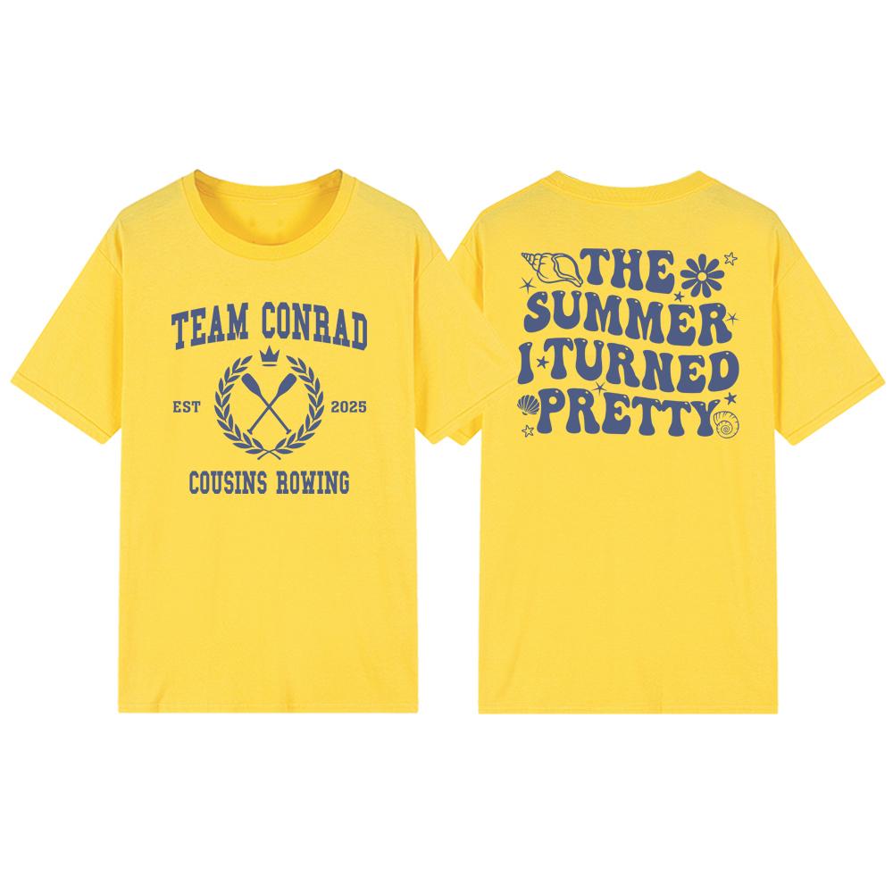The Summer I Turned Pretty T-Shirt TSITP Team Conrad Tee Men Women Short Sleeve T-shirts Beach Summer Vibe Shirt Streetwear Tops