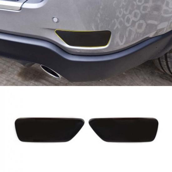 Blackened Rear Fog Light Lamp Cover Trim Bezels  for Jeep Grand Cherokee 2011-20