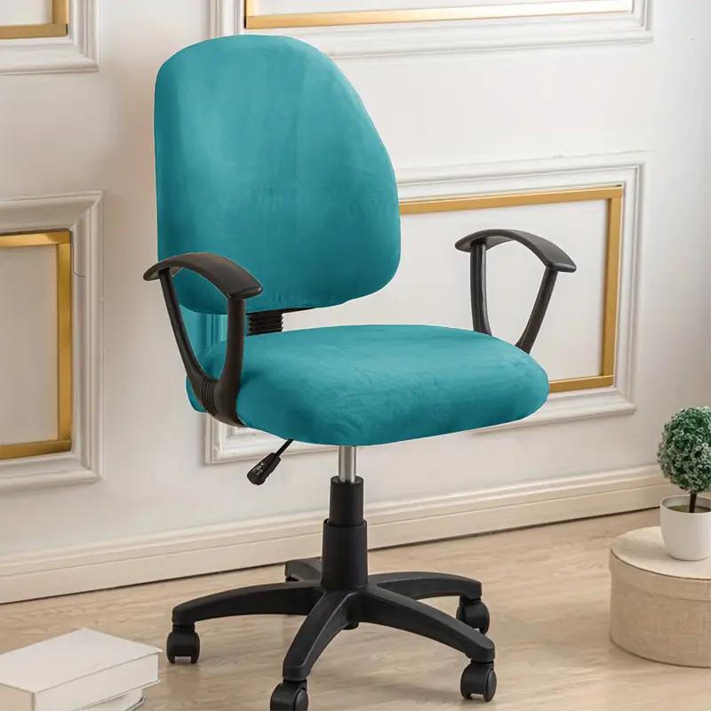 Velvet Office Chair Cover Elastic Anti-Dirty Gaming Chair Slipcover Solid Color Computer Chairs Seat Cover For Study Play Room