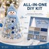 Kit Albero di Natale con Perline Fai da Te Stella Educativa Decorazione da Tavolo Albero di Natale in Schiuma Conica Fatto a Mano Decorazione per Festa di Natale Regalo