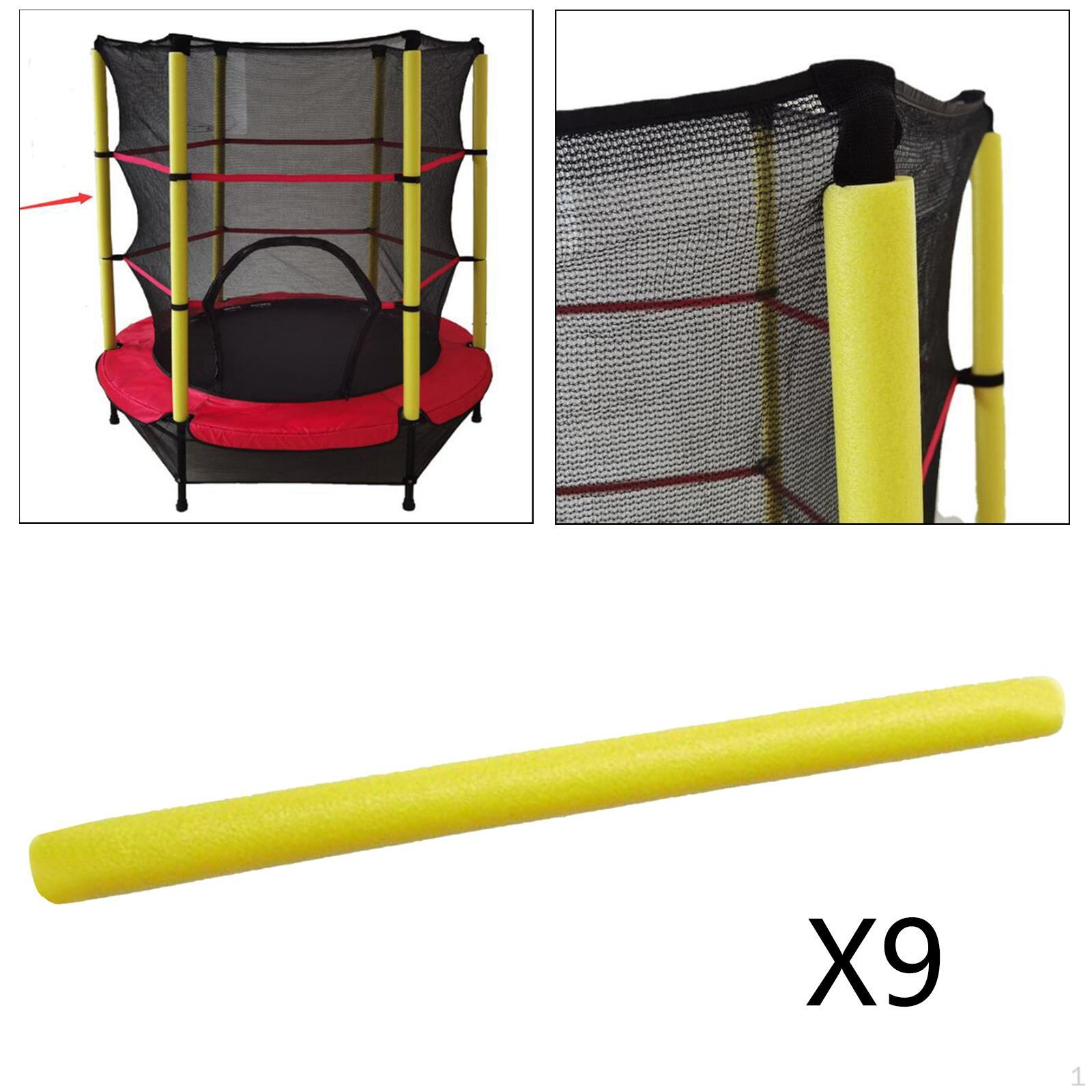 

6xReplacement Trampoline Pole Foam Sleeves , 9 Yellow, 35.43inch