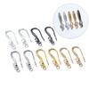 10pcs 19x8mm with Zircon Earring Hooks Wires Brass Material DIY Jewelry Making Earrings Accessories Handmade Findings