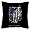 Attack On Titan Pillow Case Home Decoration Polyester Cushion Cover for Sofa Bedroom Throw Pillow Cover Housse De Coussin