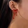 Delicate Bowknot Earpieces Elegant Ballet Style Bowknot Earrings Fashionable Ear Piercing Ear Studs Jewelry