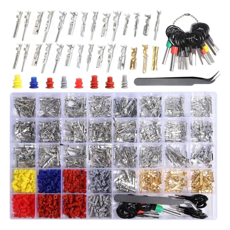 

950 Pack Automotive Electrical Connectors Pin Set Sturdy Copper Terminals Accessory for Car Wiring Projects Supplies 1