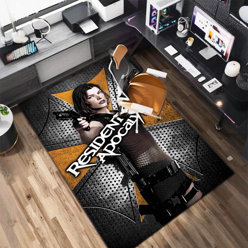 Sci-Fi game Resident Evil, Umbrella Corporation, soft carpet, home living room, office chair pad, door mat, door mat carpet U9