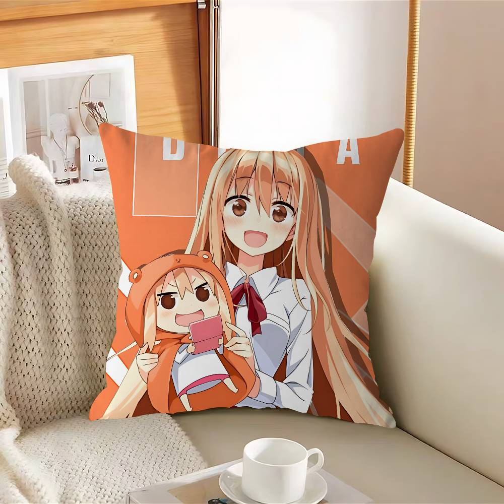 

H-Himouto U-Umaru-chanS Наволочка Съемная Моющаяся Наволочка для Подушки – Всесезонный Мягкий Лен 12x12Inch