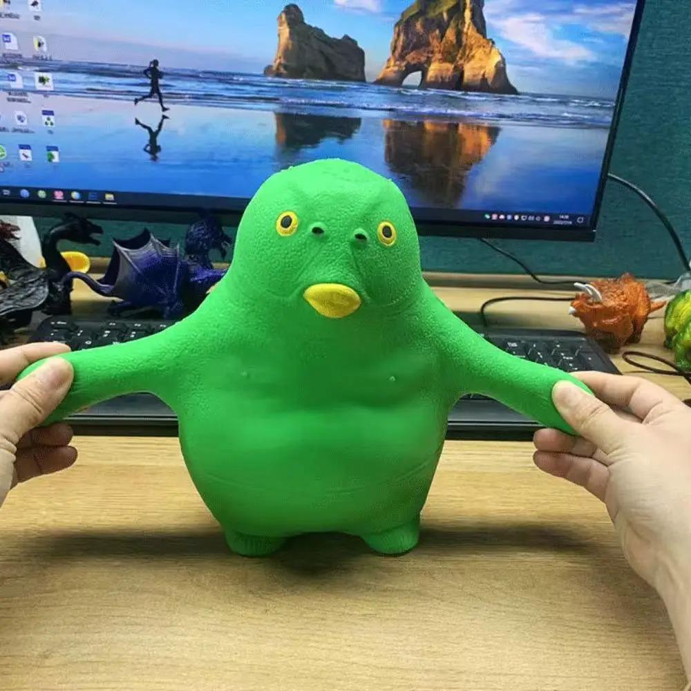 INS Cute Ugly Green Fish Monster Toys TPR Stress Relief Pinching Doll Creative Kids Adult Anxiety Relief Office School Car Gifts