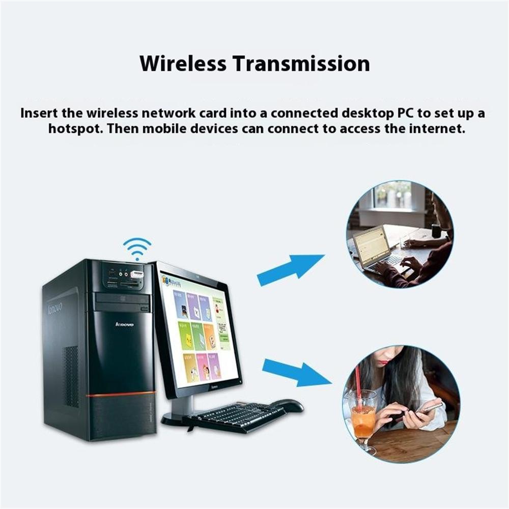 COMFAST CF-WU815N 150M USB Wireless Network Adapter WiFi Receiver for Desktop/Laptop Plug and Play