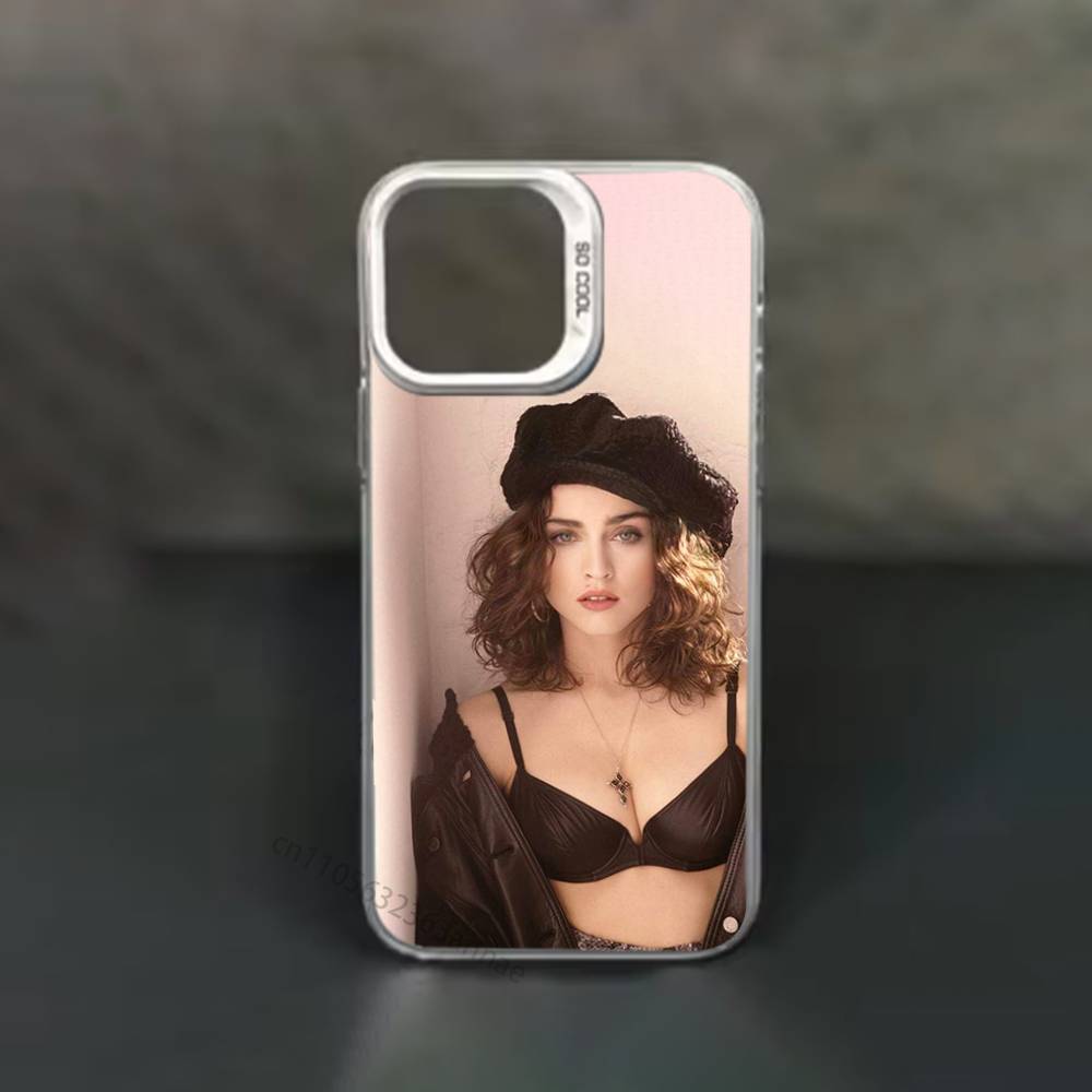 M-Madonna-S 80s Phone Case for iPhone 15 16 Pro Max  Air SE 11 13 Pro 14 Plus 12 11Pro 15Pro Max 16e Cover