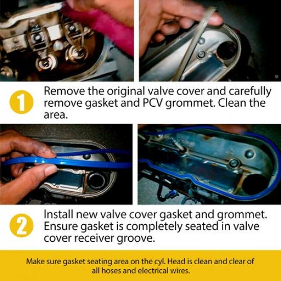 12030-5A2-A01 Valve Cover Gasket Set for 2013-2017 Honda EX Accord EXL 2.4L