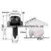 M6 Car Body Clip Nut & Bolt Kit for Bumper & Fender Fastening