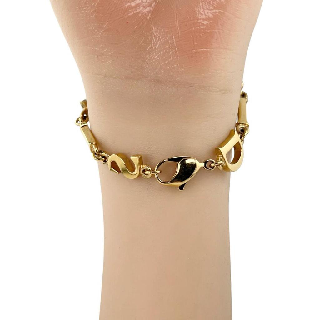 Dior Chain breath Dior Paris bracelet Gold Plated gold unisex Used