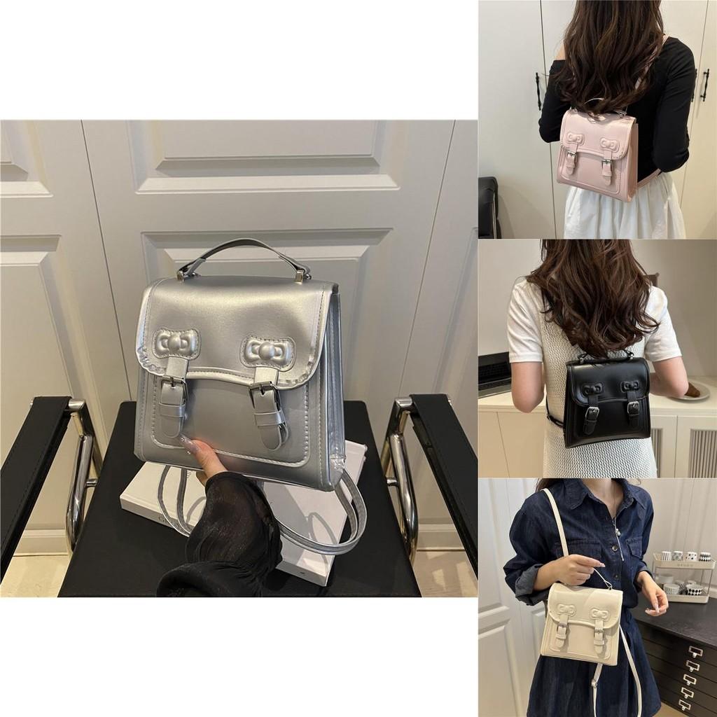 Street Style Women Pu Leather Backpack With Inner Pocket And Elegant Design