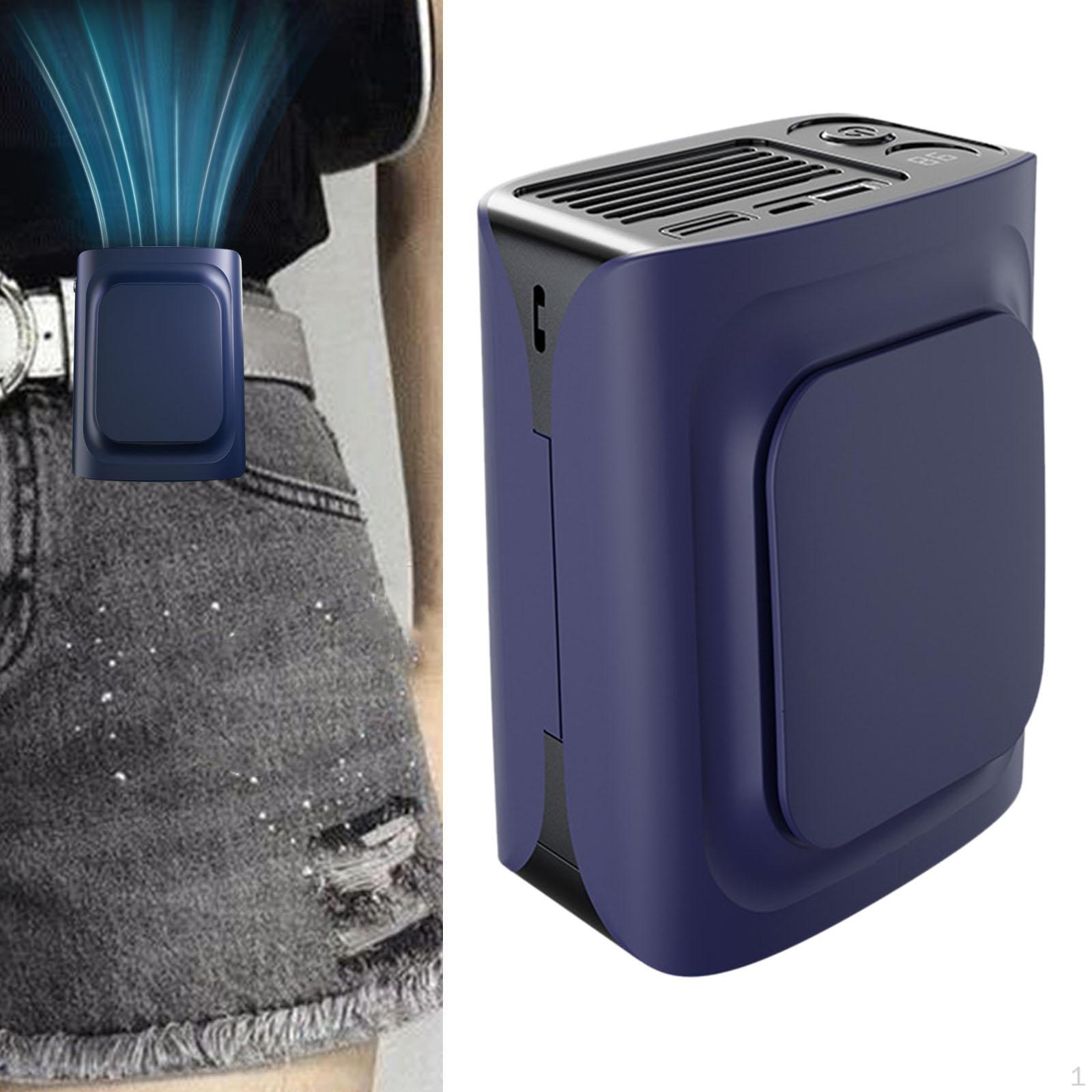 

Компактный вентилятор на поясе для портативного персонального охлаждения синий