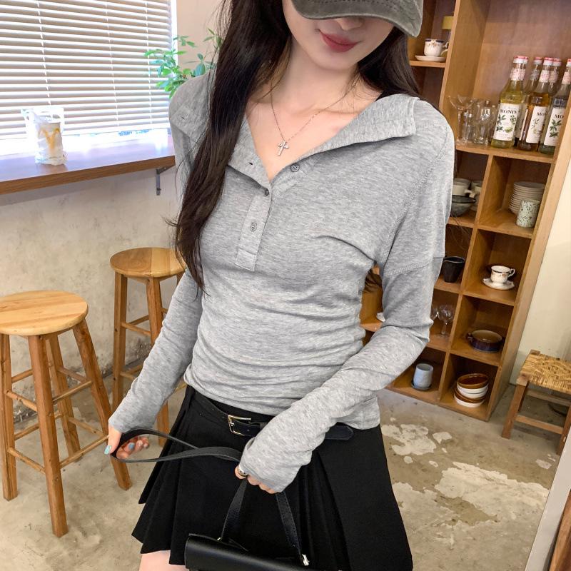 

Women s Lyocell Tencel Wool Half-Zip Hooded Base Layer Top - Long Sleeve for Autumn/Winter Extra Large сірий колір