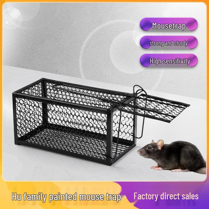 Metal Mouse Trap Cage - Rodent Control Live Catcher for Home Use